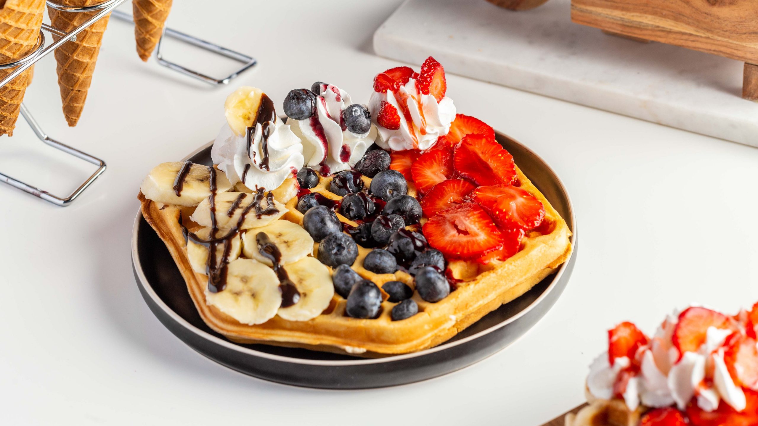 Fruit waffle